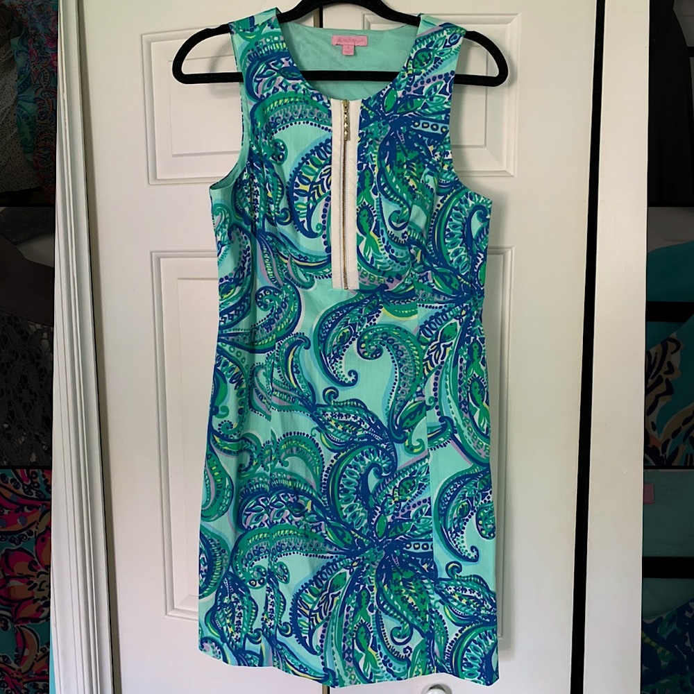 Blue and Green Lilly Pulitzer Shift Dress